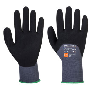 A352 - DermiFlex Ultra Glove - Nitrile Foam Gray/Black