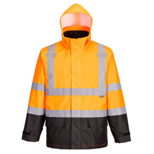 S362 - Hi-Vis 3-in-1 Contrast Traffic Jacket Orange/Black