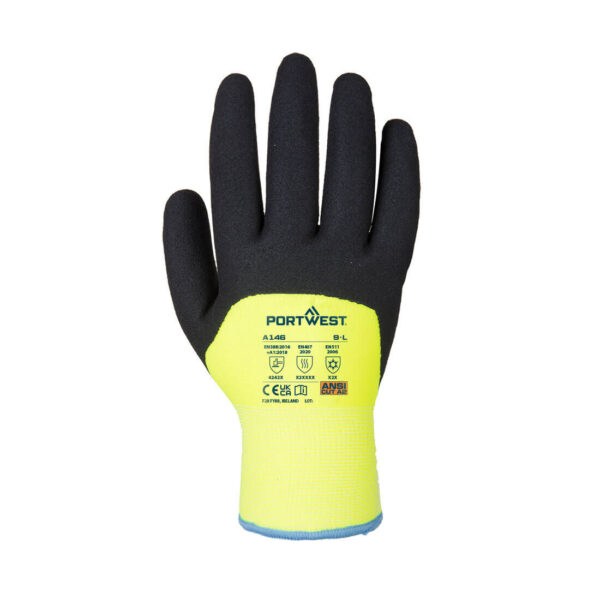 A146 - Arctic Winter Glove - Nitrile Sandy -Available: Yellow, Black