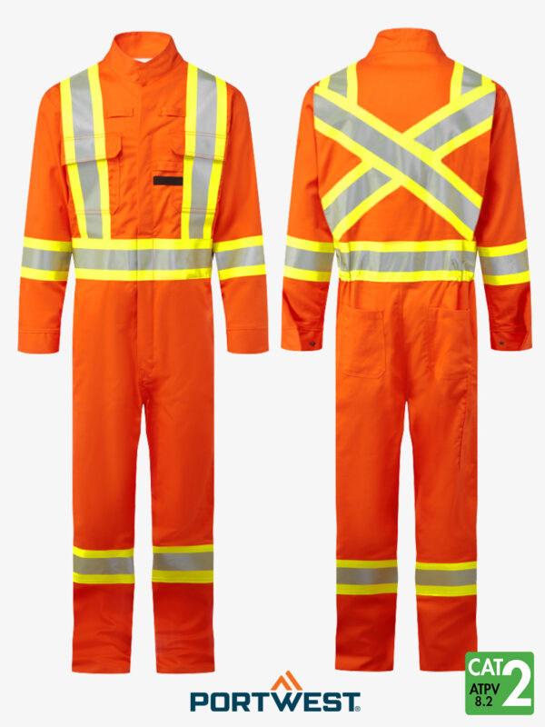 FR512 - Bizflame 88/12 X Back 4” Iona Xtra FR Coverall Orange - Coming Soon! Pre-Order Today!  - Image 5