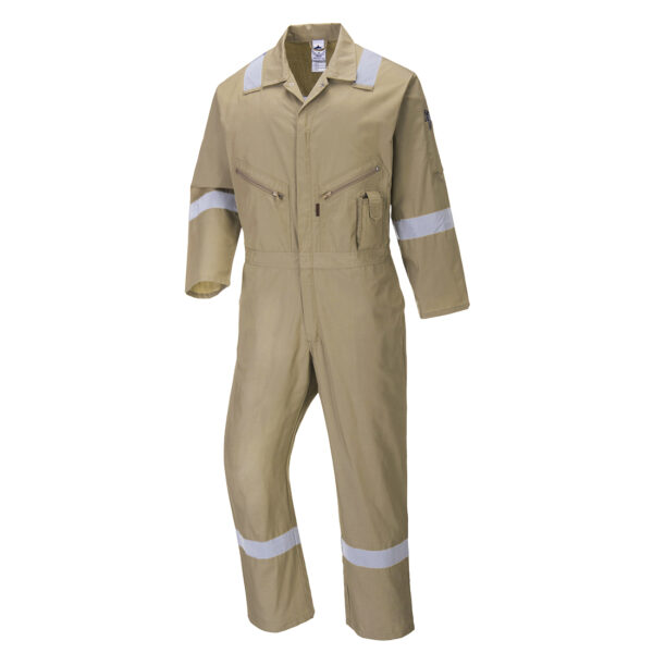 C814 - Iona Enhanced Cotton Coverall Khaki