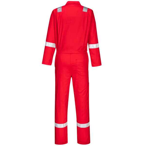 C814 - Iona Enhanced Cotton Coverall Red - Image 2