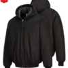 DC801 DuraDuck Quilt Lined Hooded Jacket – Black - Image 4