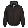 DC801 DuraDuck Quilt Lined Hooded Jacket – Black - Image 3