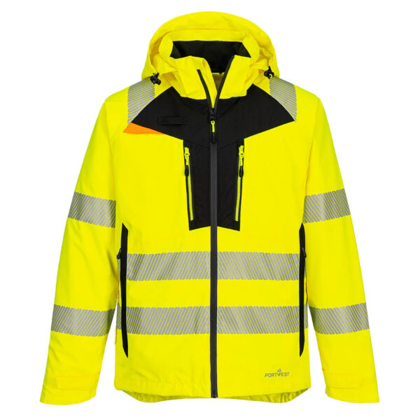 DX462 - DX4 Hi-Vis Shell Rain Jacket available in Orange or Yellow - Image 2