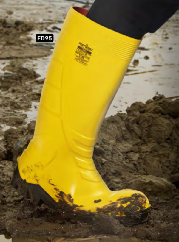 FD95 - PU Safety Rain boot S5 CI FO SR Green - Image 4