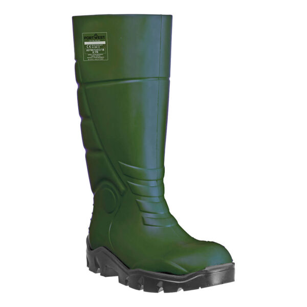 FD95 - PU Safety Rain boot S5 CI FO SR Green