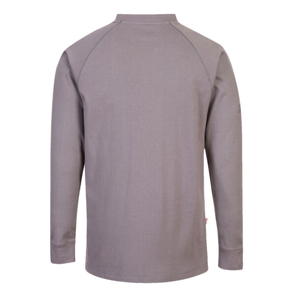 FR33 - Bizflame Knit Antistatic FR Crew Neck (Gray & Navy) - Image 5