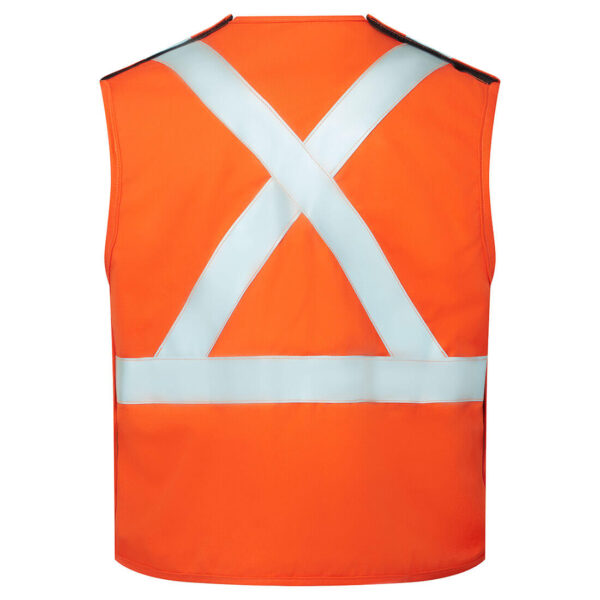 IUS1715 - UltraSoft® 7oz FR Yard Vest (Orange) - Image 2