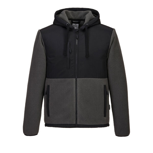 Portwest KX371 - KX3 Borg Fleece Jacket (Black/Gray)