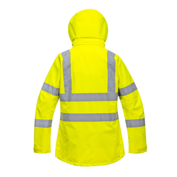 LW70 - Hi-Vis Women's Breathable Rain Jacket  Yellow - Image 2