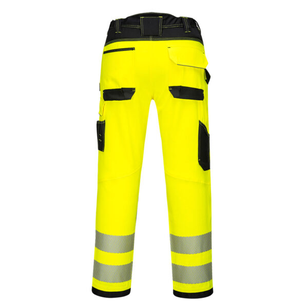 PW340 - PW3 Hi-Vis Work Pants  Yellow/Black - Image 2