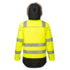Portwest PW369 - PW3 Hi-Vis Winter Parka Jacket Yellow/Black - Image 4