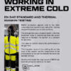 Portwest PW369 - PW3 Hi-Vis Winter Parka Jacket Yellow/Black - Image 7