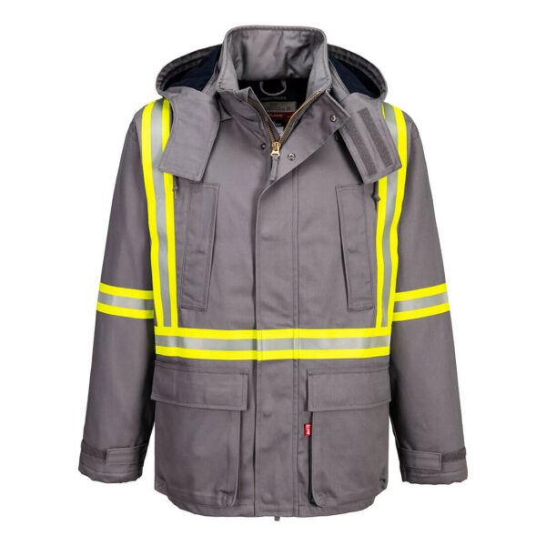 Portwest FR610 - Bizflame Work Insulated FR Parka Gray