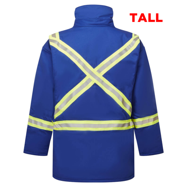 Portwest IAS3215 Avenger 9oz Insulated Parka - Royal Blue - Tall - Image 2