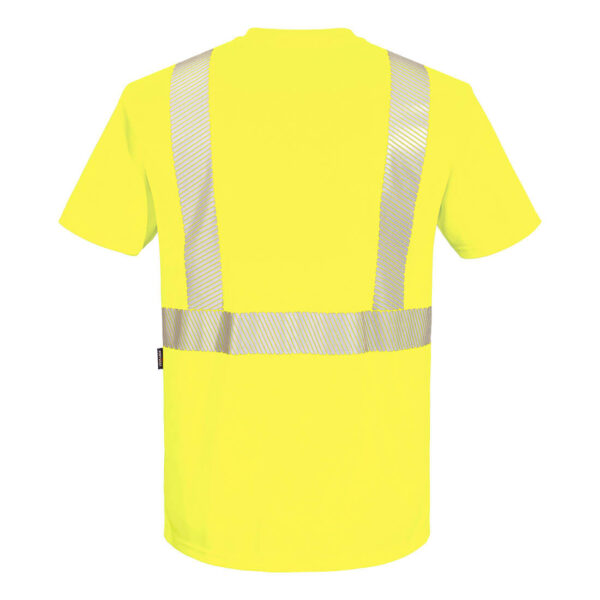 Portwest S196 Hi-Vis Segmented Tape Contrast T-Shirt - Yellow/Black - Image 3