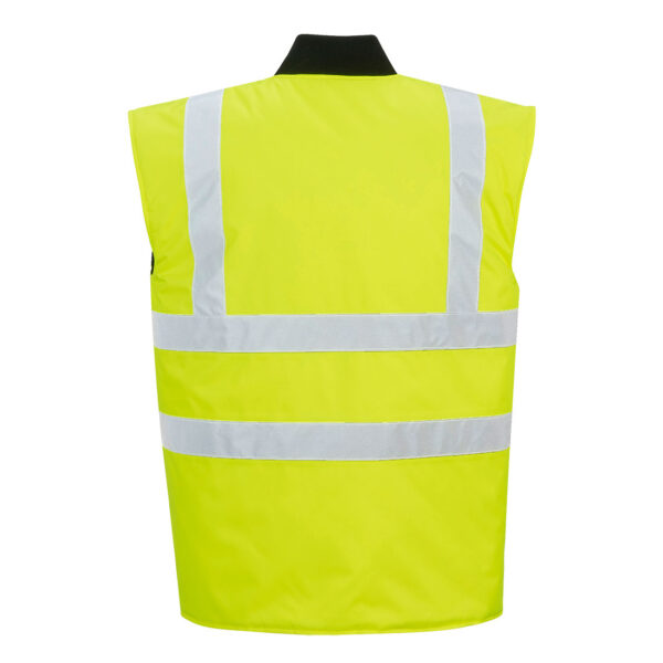 Portwest US469 Hi-Vis Reversible Bodywarmer Vest - Yellow - Image 2