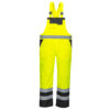 S488 - Hi-Vis Breathable Contrast Rain Bib Overall available in Yellow/Black or Yellow/Navy
