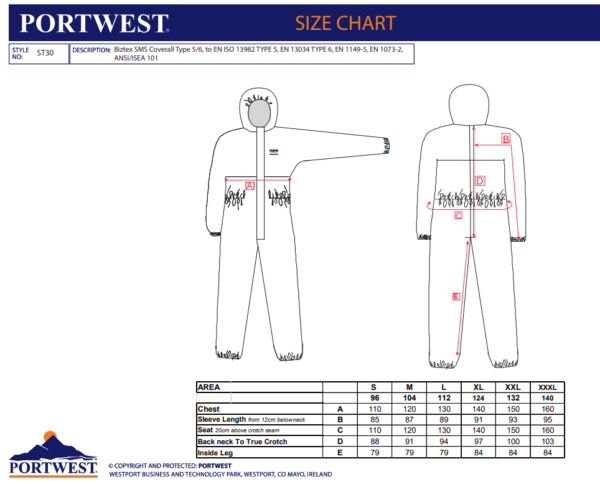 ST30 - BizTex SMS Coverall Type 5/6 (PK50) - Image 2