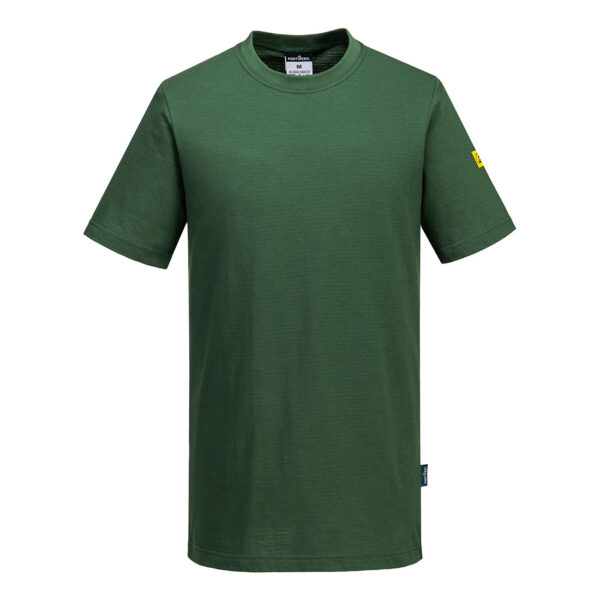 AS20 - Anti-Static ESD T-Shirt S/S  Forest Green