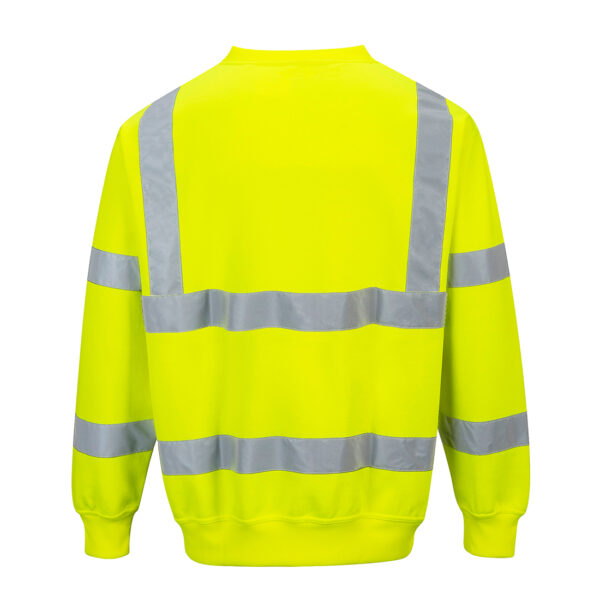 B303 - Hi-Vis Sweatshirt Yellow - Image 2