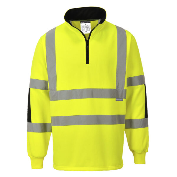 B308 - Xenon Hi-Vis Rugby Shirt  Yellow