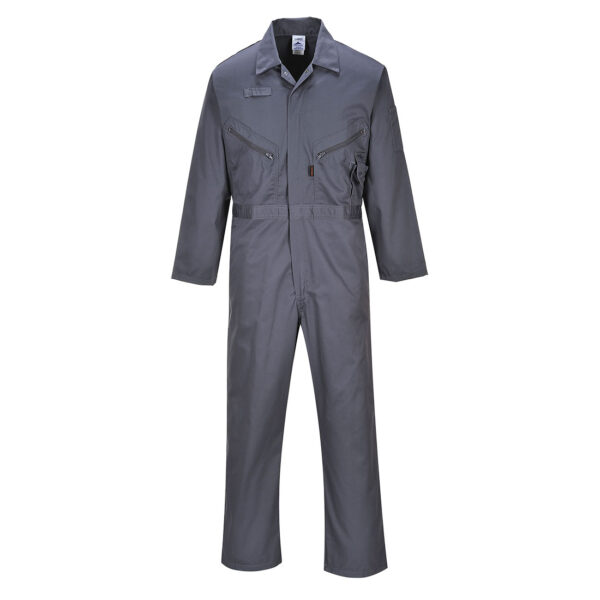 C813 - Liverpool Zip Coverall Graphite Grey