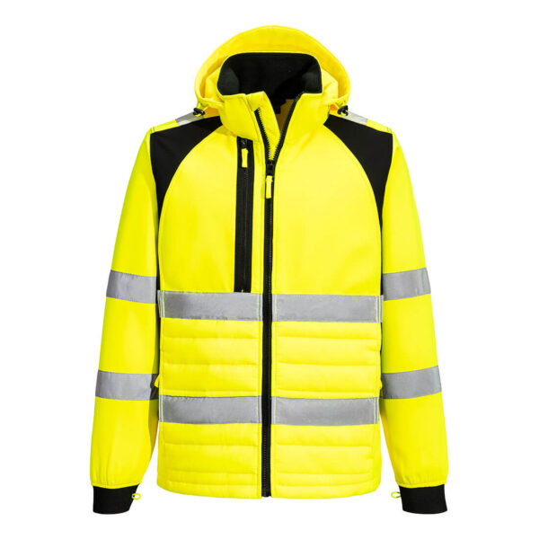 CD863 - WX2 Eco Hi-Vis Hybrid Jacket  Yellow/Black