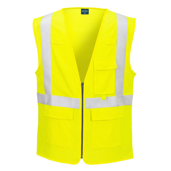 FR611 - Modaflame Hi-Vis Class 2 FR Mesh Vest Yellow