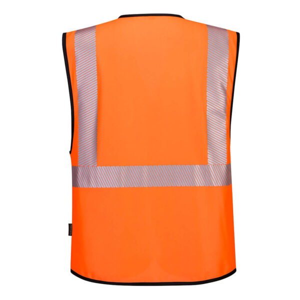 PW309 - PW3 Hi-Vis Executive Vest Orange/Black - Image 2