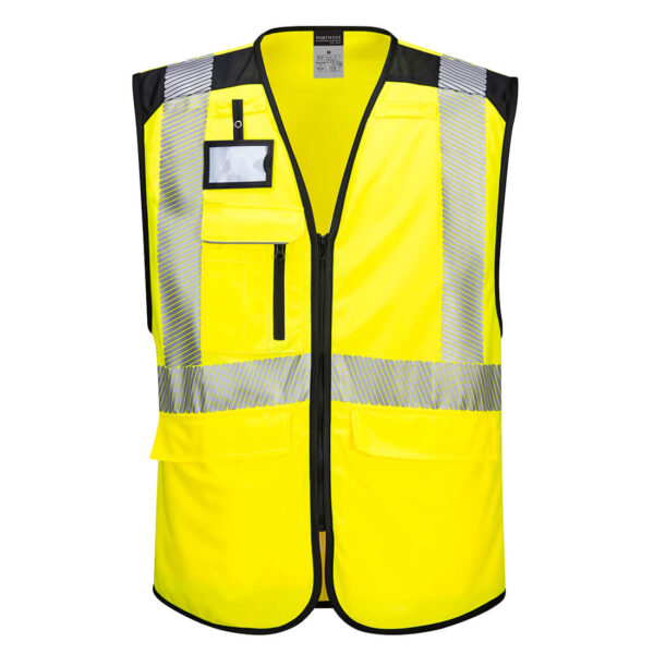 PW309 - PW3 Hi-Vis Executive Vest Yellow/Black