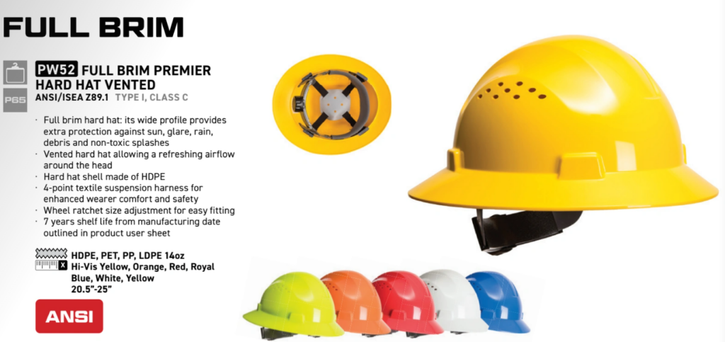 PW52-Full-Brim-Premier-Hard-Hat-Vented-Orange-Portwest-TECHACS-Safety-Solutions