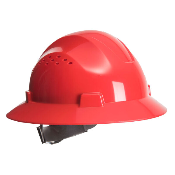 PW52 - Full Brim Premier Hard Hat Vented Red