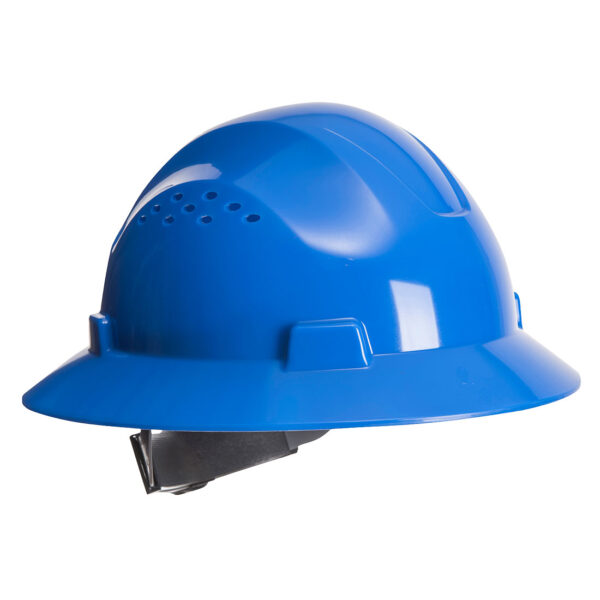 PW52 - Full Brim Premier Hard Hat Vented Royal Blue