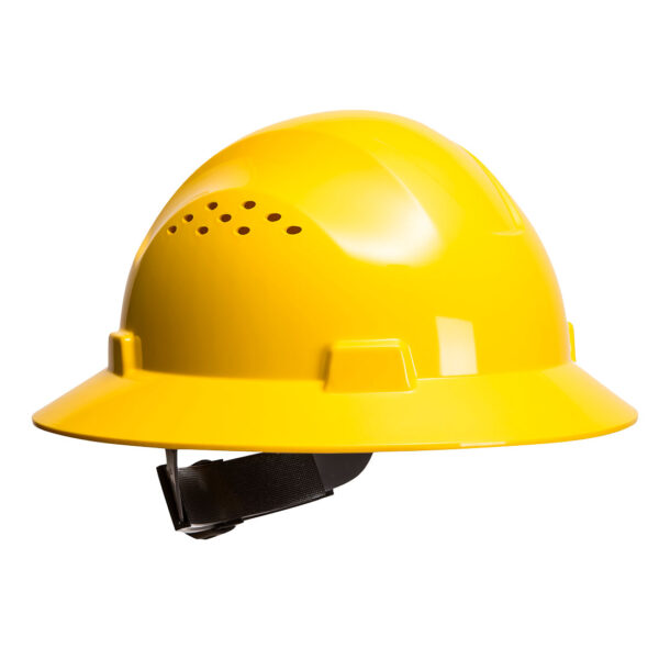 PW52 - Full Brim Premier Hard Hat Vented Yellow