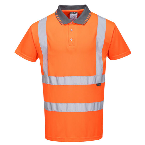 RT22 - Hi-Vis Polo Shirt S/S  Orange