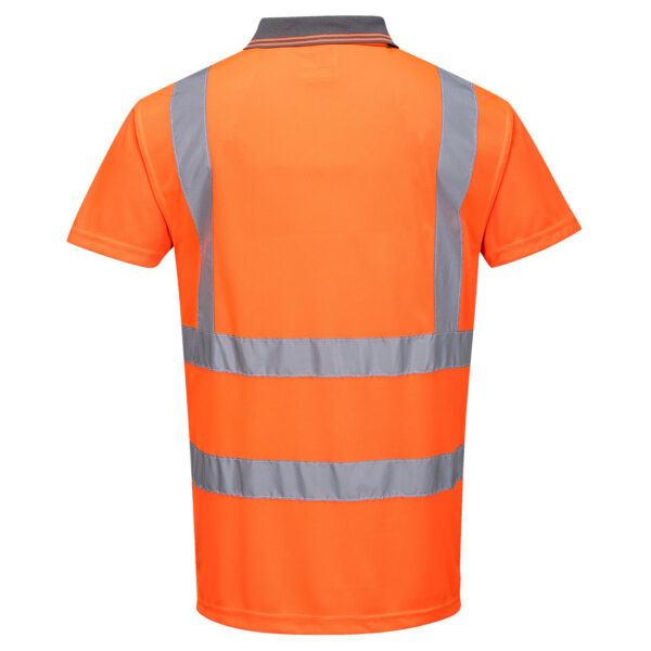 RT22 - Hi-Vis Polo Shirt S/S  Orange - Image 2