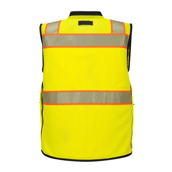 US375 - Hi-Vis Premium Surveyor Vest Yellow/Black - Image 4