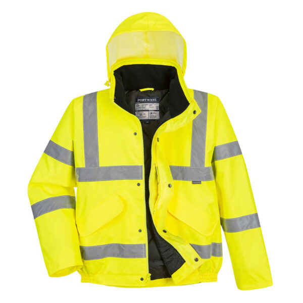 US463 - Hi-Vis Winter Bomber Jacket Yellow