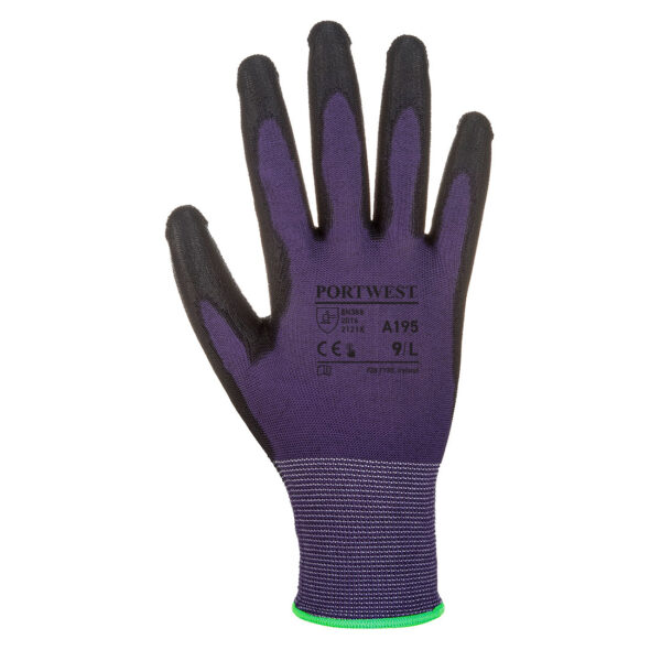 A195 - Grip 13 PU Touchscreen Glove Purple/Black