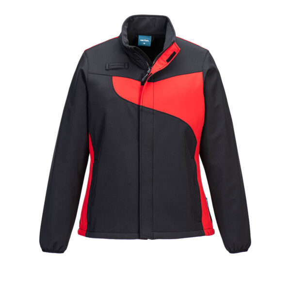 PW278 - PW2 Women's Softshell (2L)  Black/Red