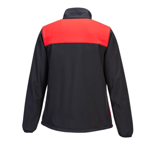 PW278 - PW2 Women's Softshell (2L)  Black/Red - Image 2