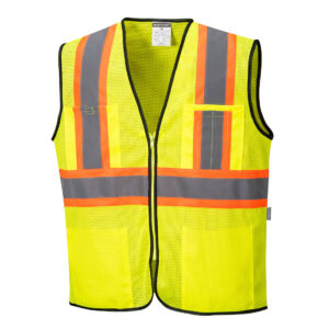 US381 - Frisco Hi-Vis Mesh Executive Vest Yellow