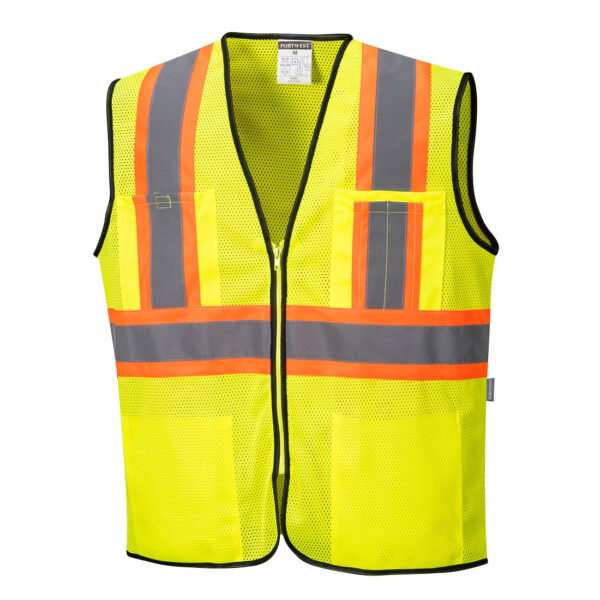 US381 - Frisco Hi-Vis Mesh Executive Vest Yellow