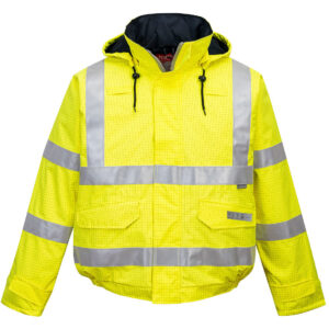 US773 - Bizflame Rain Hi-Vis Anti-static FR Bomber Jacket