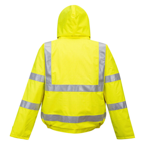 US773 - Bizflame Rain Hi-Vis Anti-static FR Bomber Jacket - Image 2