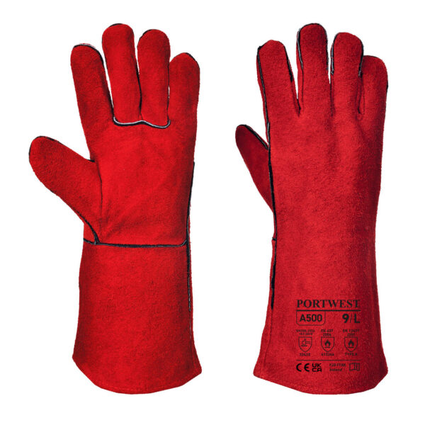 A500 - Welders Gauntlet Red - Image 3