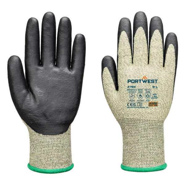 A783 - Arc Grip 13E Level 3 Glove Green/Black - Image 3