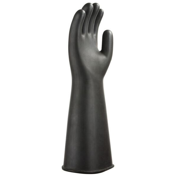 A802 - Heavyweight Latex Rubber Gauntlet Black